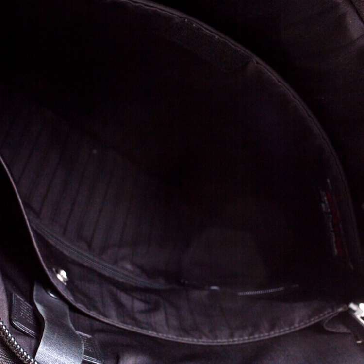 Pre Owned Tumi Black Nylon Alpha T-Pass Expandable Laptop Briefcase