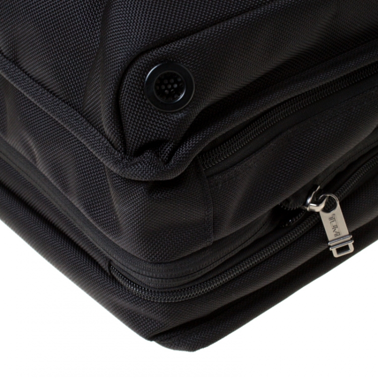 Pre Owned Tumi Black Nylon Alpha T-Pass Expandable Laptop Briefcase