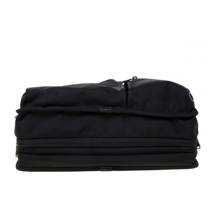 Pre Owned Tumi Black Nylon Alpha T-Pass Expandable Laptop Briefcase