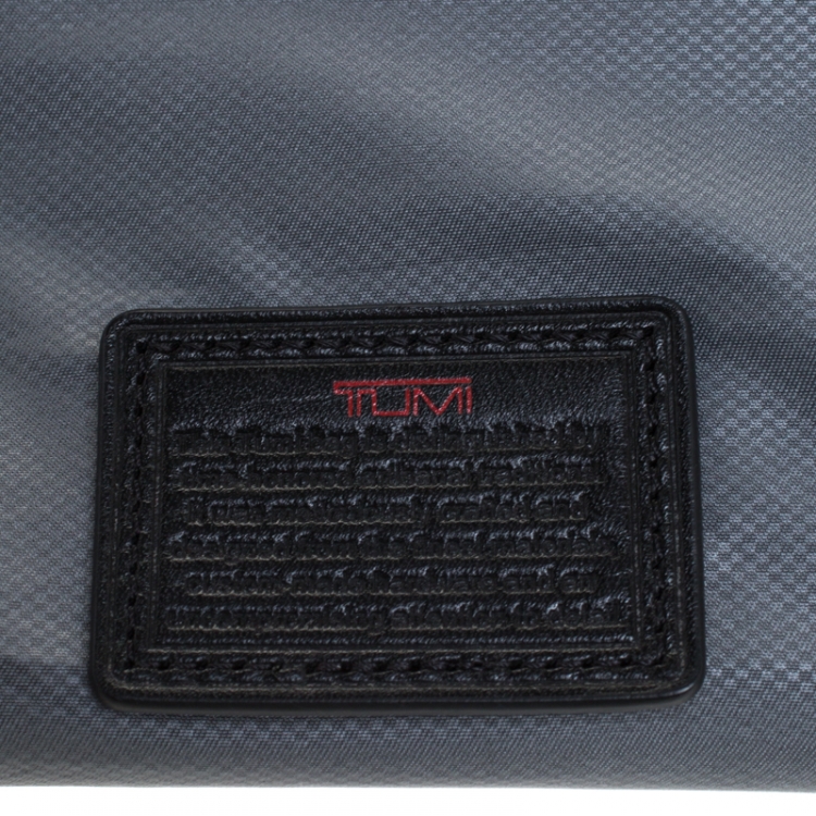 Pre Owned Tumi Black Nylon Alpha Flap Laptop Bag