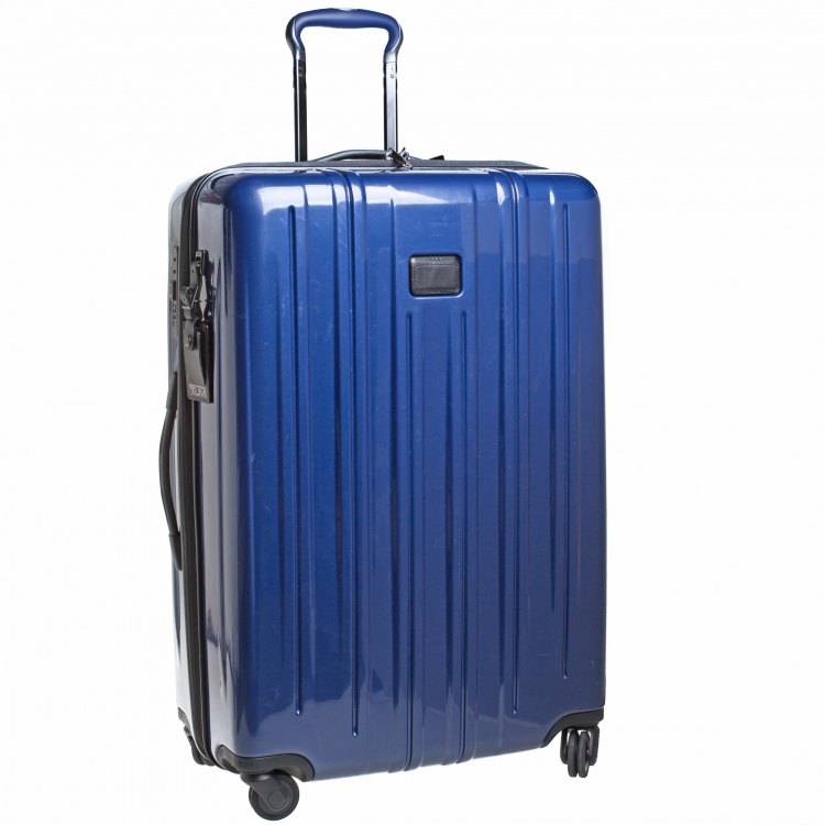 Pre Owned TUMI Blue Hardcase V3 4 Wheel Luggage 