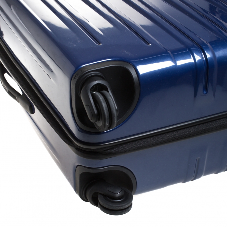 Pre Owned TUMI Blue Hardcase V3 4 Wheel Luggage 