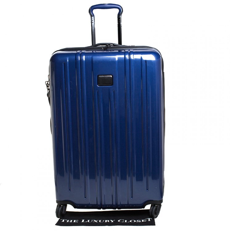 Pre Owned TUMI Blue Hardcase V3 4 Wheel Luggage 