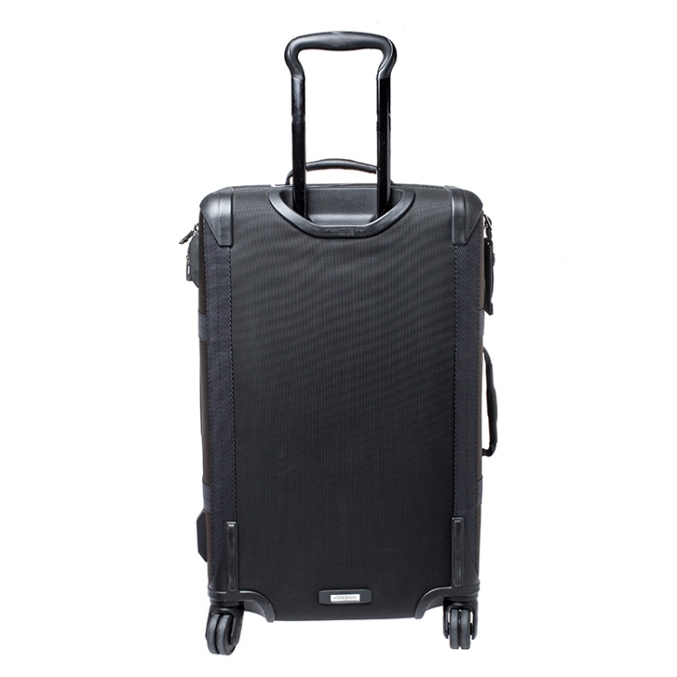 Pre Owned TUMI Black/Brown Nylon 4 Wheel Henderson Short Trip Expandable Luggage
