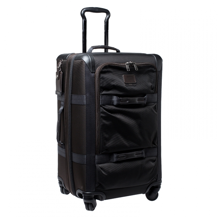 Pre Owned TUMI Black/Brown Nylon 4 Wheel Henderson Short Trip Expandable Luggage