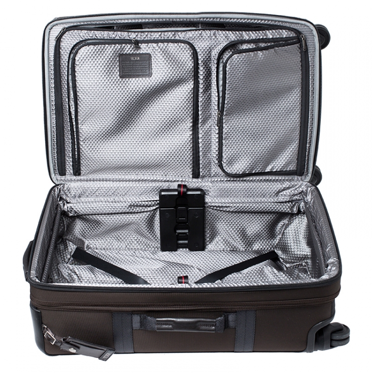 Pre Owned TUMI Black/Brown Nylon 4 Wheel Henderson Short Trip Expandable Luggage