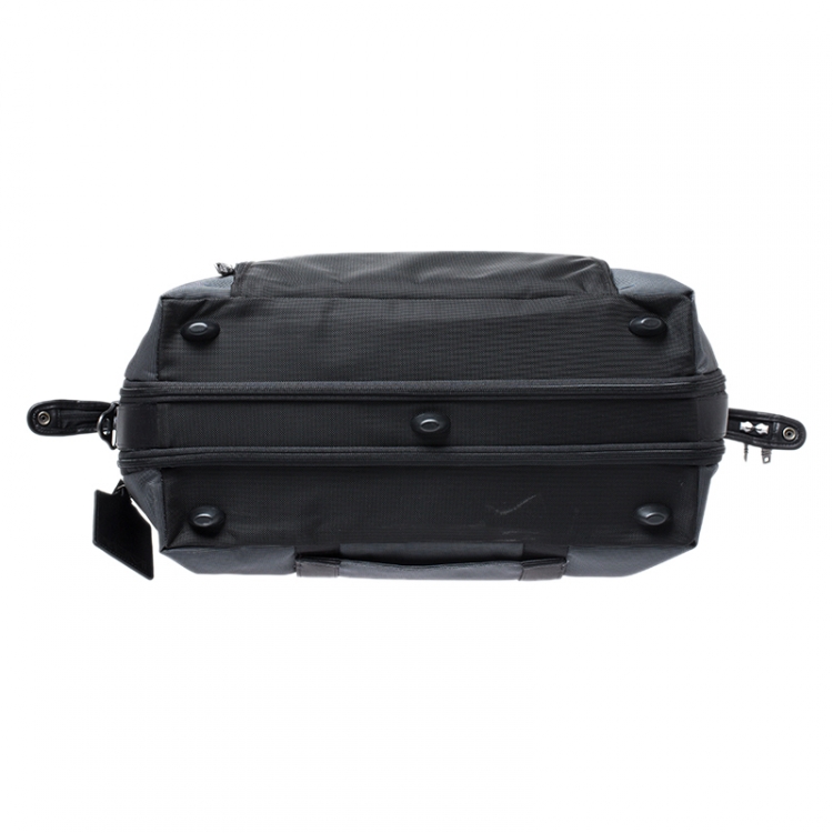Pre Owned Tumi Grey/Black Nylon Alpha 2 Double Expansion Travel Duffel Bag