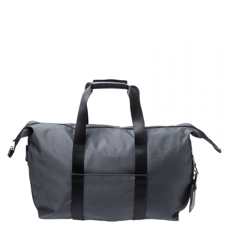 tumi leather duffel bags