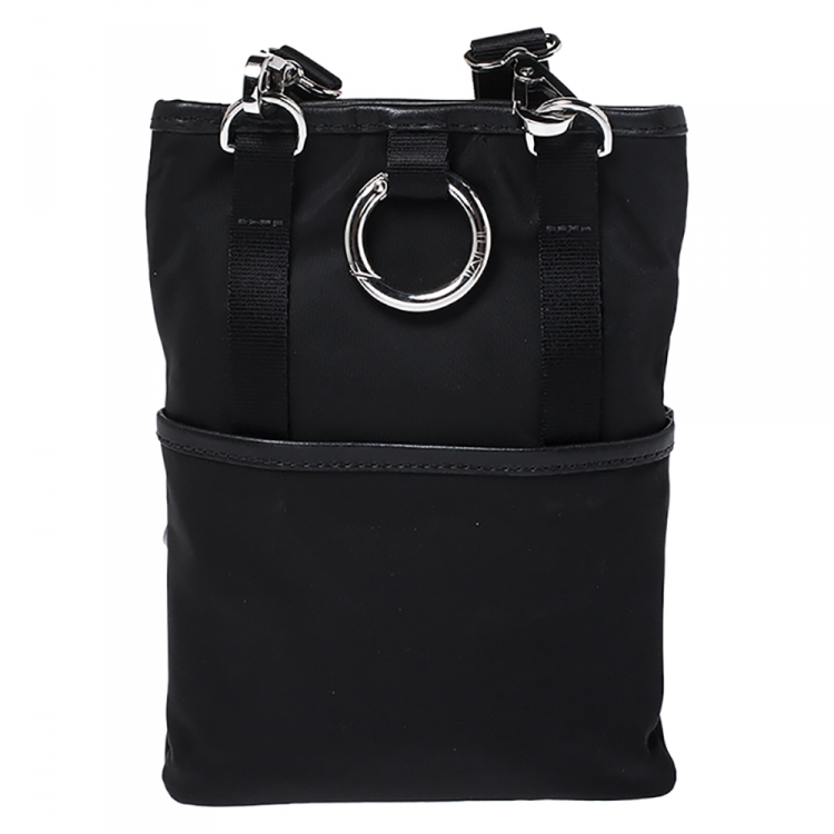 Pre Owned Tumi Black Nylon and Leather Crossbody Bag