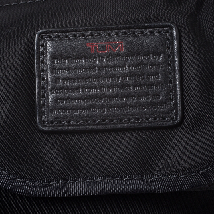 Pre Owned Tumi Black Nylon and Leather Crossbody Bag
