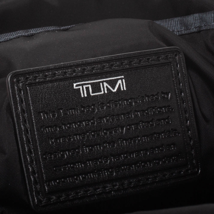 Pre Owned TUMI Grey Nylon Voyageur Brive Sling Backpack
