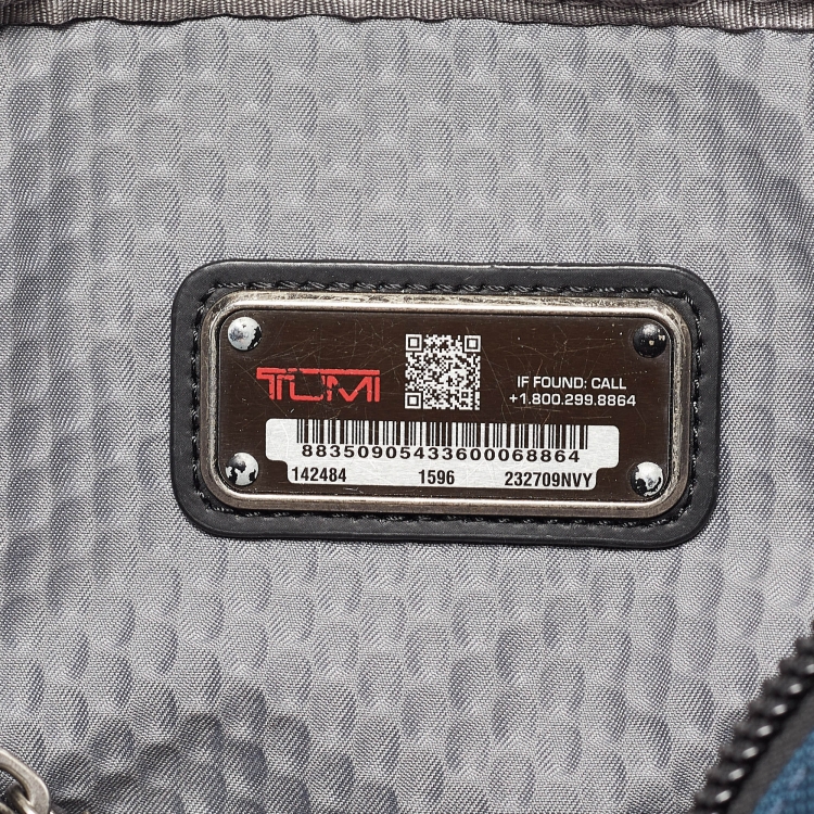 Pre Owned TUMI Navy Blue Nylon Alpha Bravo Junior Messenger Bag