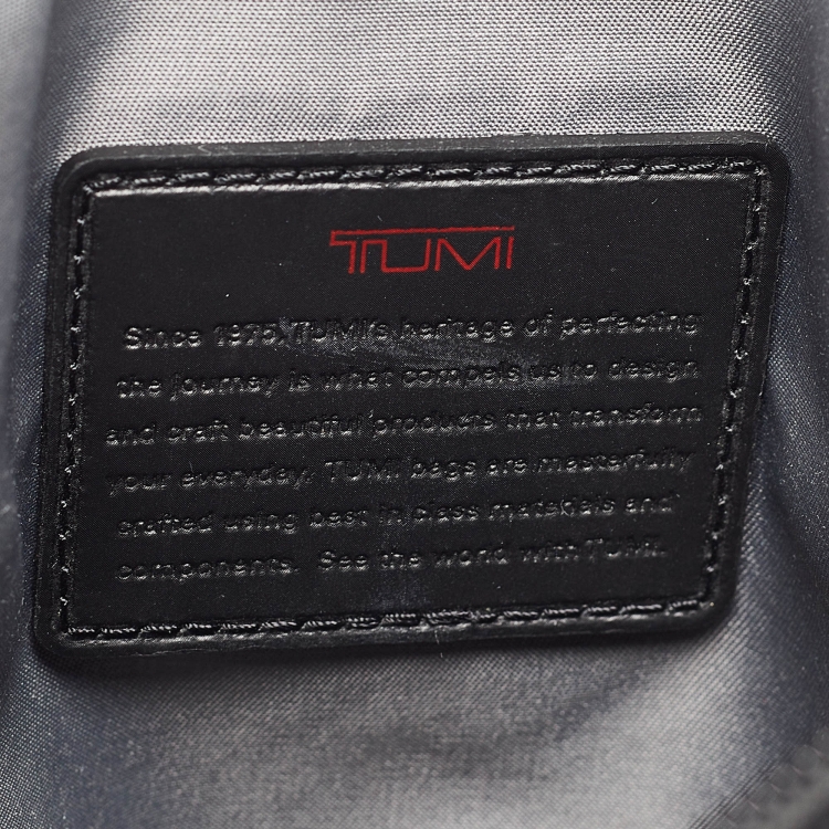 Pre Owned TUMI Black Nylon Alpha 3 Small Pocket Bag 