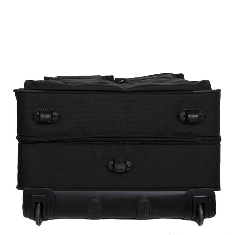 Pre Owned Tumi Black Nylon Ballistic Wheel-A-Way Wardrobe Long Trip Luggage