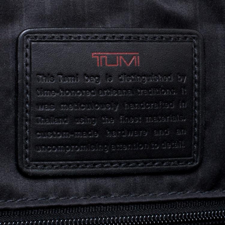 Pre Owned Tumi Black Nylon Alpha Lightweight Wheeled Carry-On Duffel