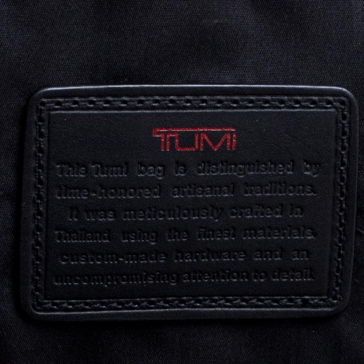 Pre Owned Tumi Black Nylon Carry On Garment Rolling Suitcase
