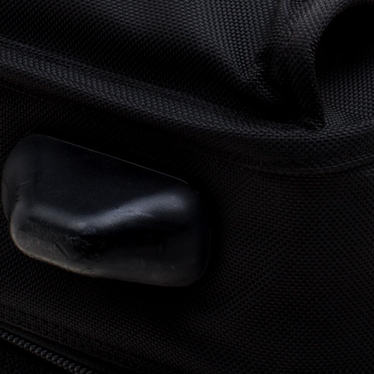Pre Owned Tumi Black Nylon Carry On Garment Rolling Suitcase
