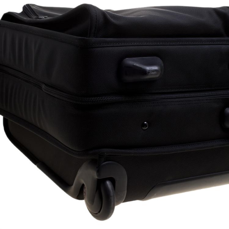 Pre Owned Tumi Black Ballistic Nylon 2 Wheeled Carry-on Alpha Extended Garment Bag