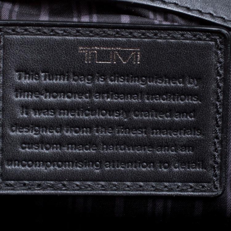 Pre Owned Tumi Black Leather Soft Briefcase