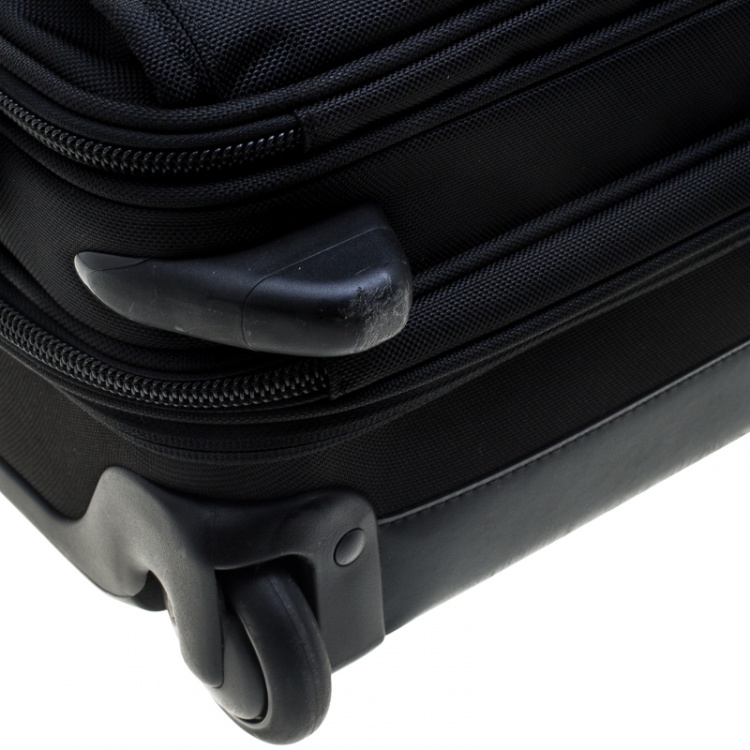 Pre Owned TUMI Black Nylon Two Wheel Alpha Brief with Laptop Case 