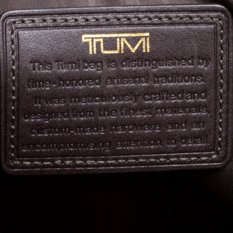 Pre Owned TUMI Brown Leather Beacon Hill Cambridge Briefcase