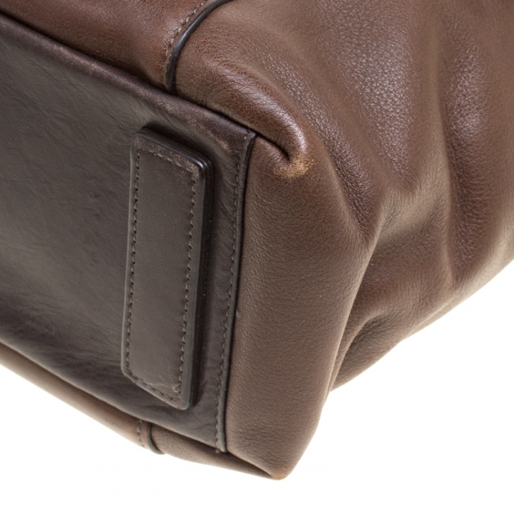 Pre Owned TUMI Brown Leather Beacon Hill Cambridge Briefcase