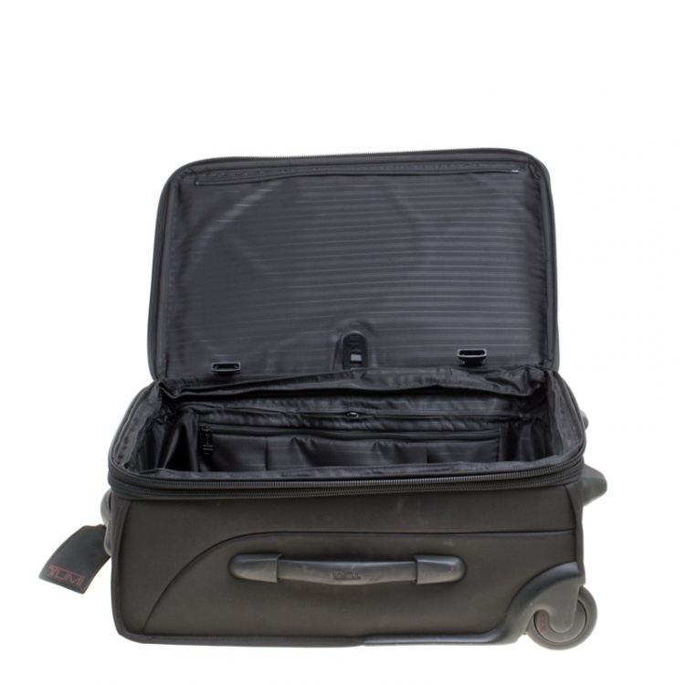 Pre Owned Tumi Black Nylon 2 Wheeled Expandable Carry on Luggage Bag