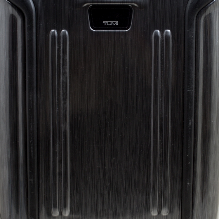 Pre Owned Tumi Grey Graphic Print Polycarbonate Carry On Luggage 50