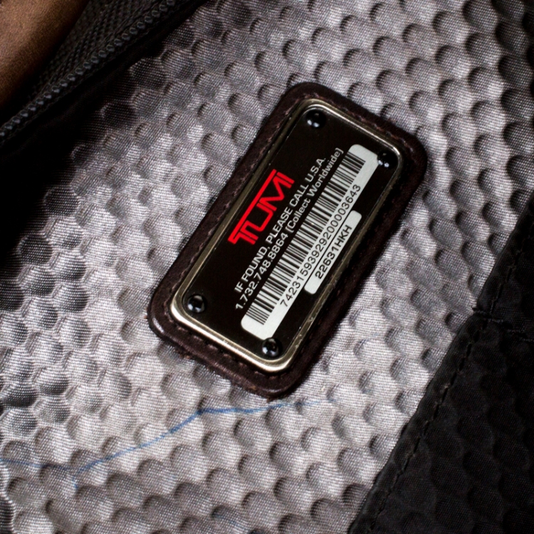Pre Owned Tumi Black Nylon Briefcase Bag