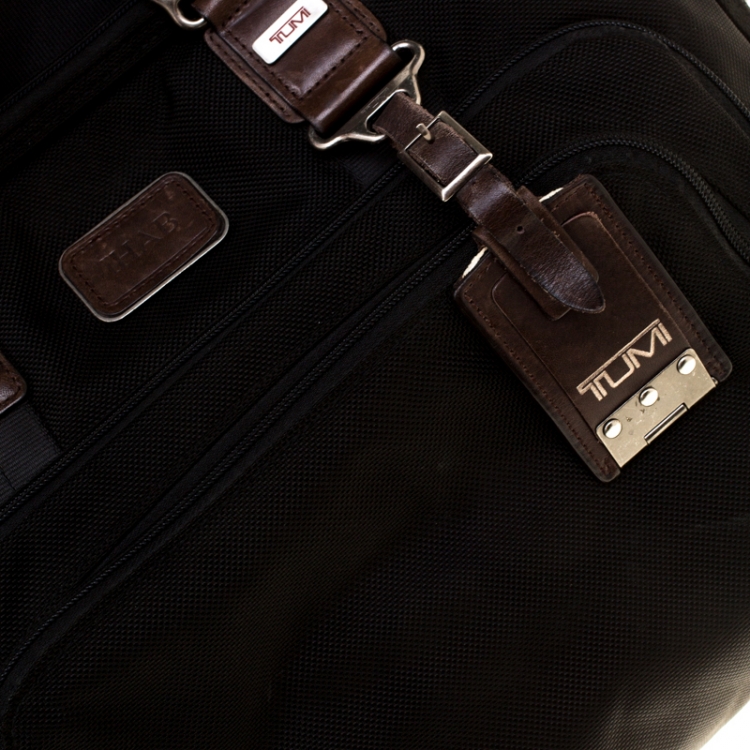Pre Owned Tumi Black Nylon Briefcase Bag
