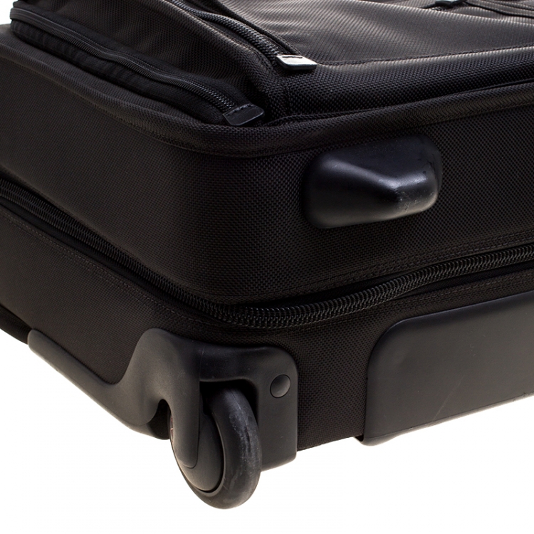 Pre Owned Tumi Black Nylon Alpha Wheeled Carry On Garment Bag