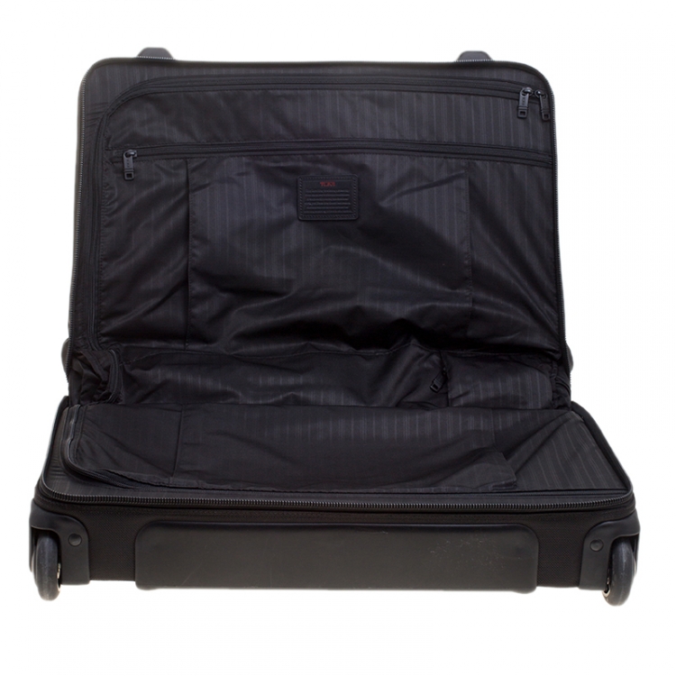 Pre Owned Tumi Black Nylon Alpha Wheeled Carry On Garment Bag