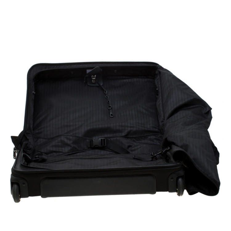 Pre Owned Tumi Black Nylon Alpha Wheeled Carry On Garment Bag
