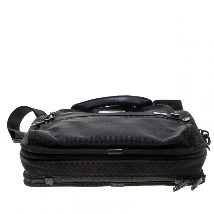 Pre Owned Tumi Black Nylon Alpha T-Pass Luggage Travel Bag