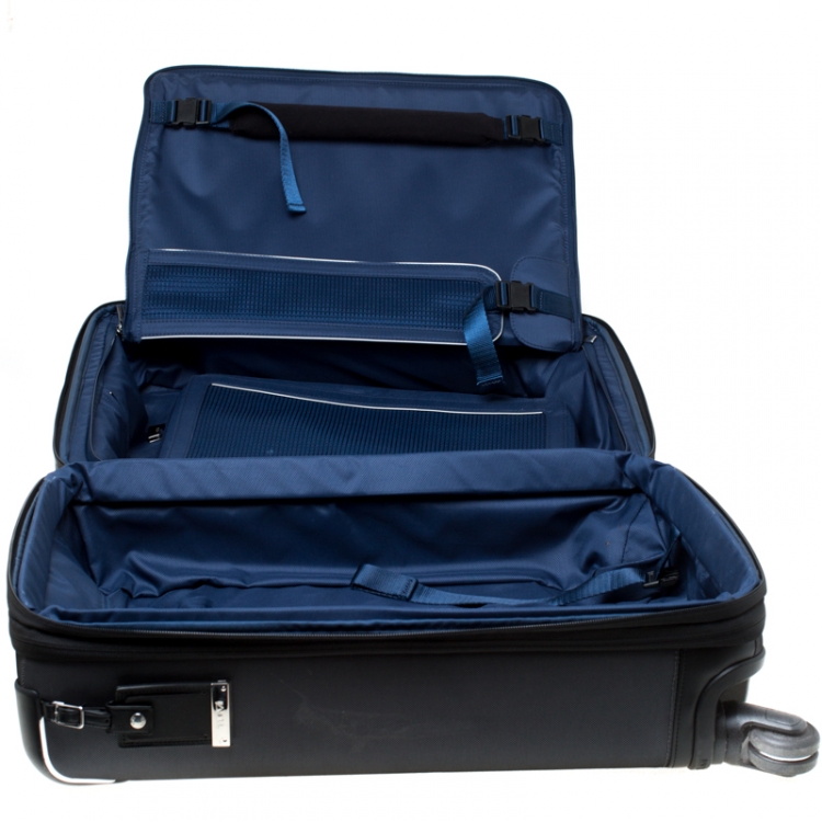 Pre Owned Tumi Grey Nylon Expandable Aden Fortnight Trip 31 Luggage