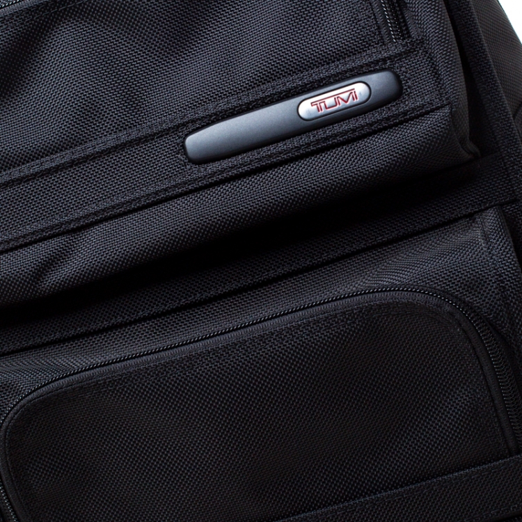 Pre Owned Tumi Black Nylon Expandable Backpack 