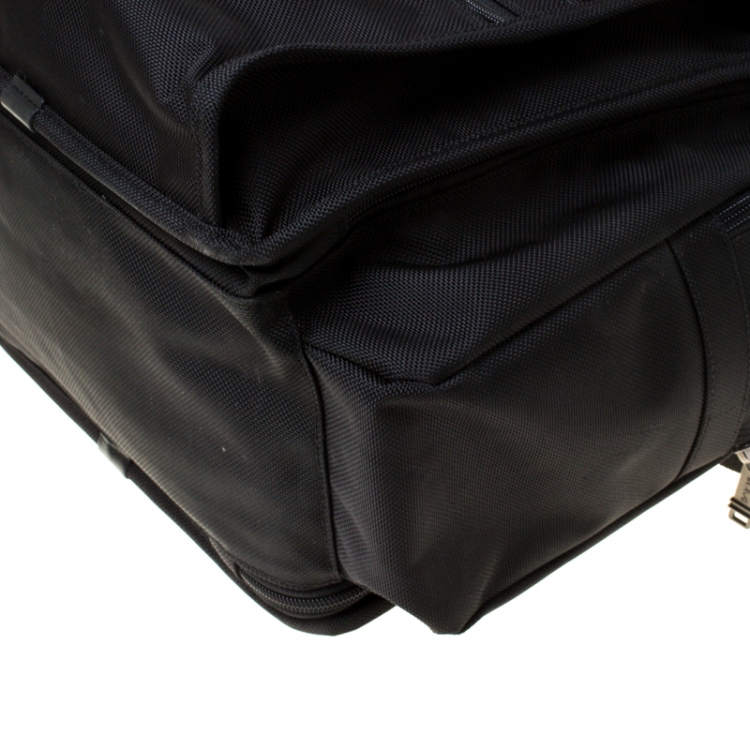 Pre Owned Tumi Black Nylon Expandable Backpack 