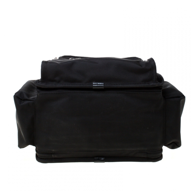Pre Owned Tumi Black Nylon Expandable Backpack 