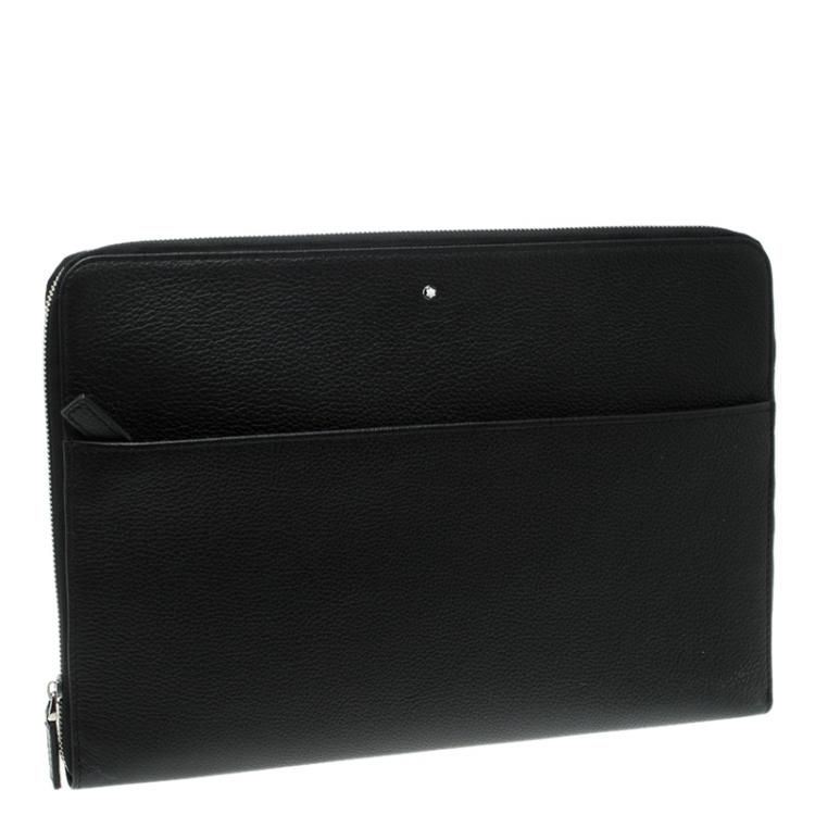 Pre Owned Montblanc Black Leather Meisterstück Portfolio