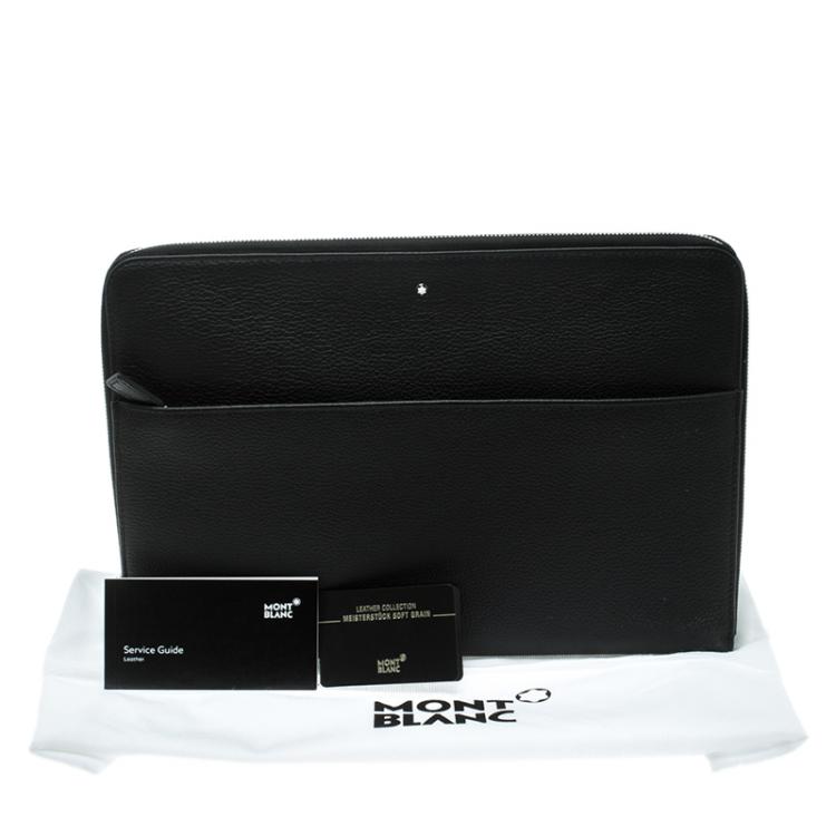 Pre Owned Montblanc Black Leather Meisterstück Portfolio