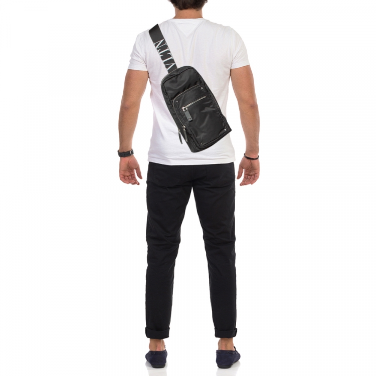 Luxury backpack - Black camouflage Valentino backpack rockstud
