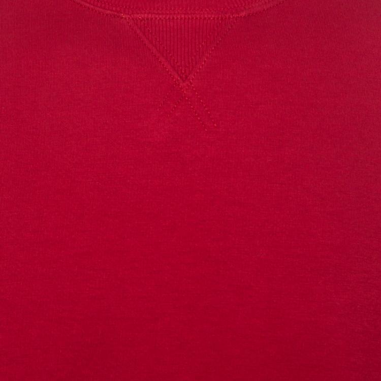 مملوكة مسبقًا Valentino Rosso Cotton Rockstud Embellished Sweatshirt M