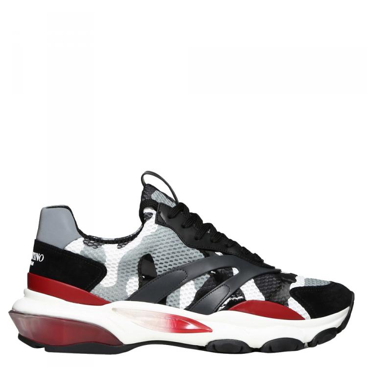 valentino camouflage bounce trainers