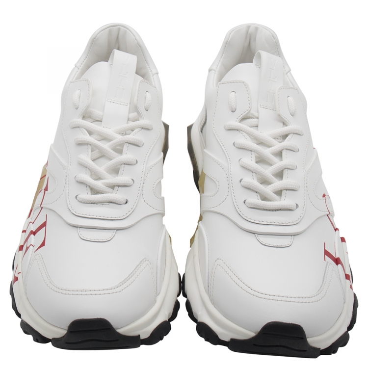 Vel Zware vrachtwagen Regeringsverordening Valentino White Leather Love Sneakers Size 40 Valentino | TLC