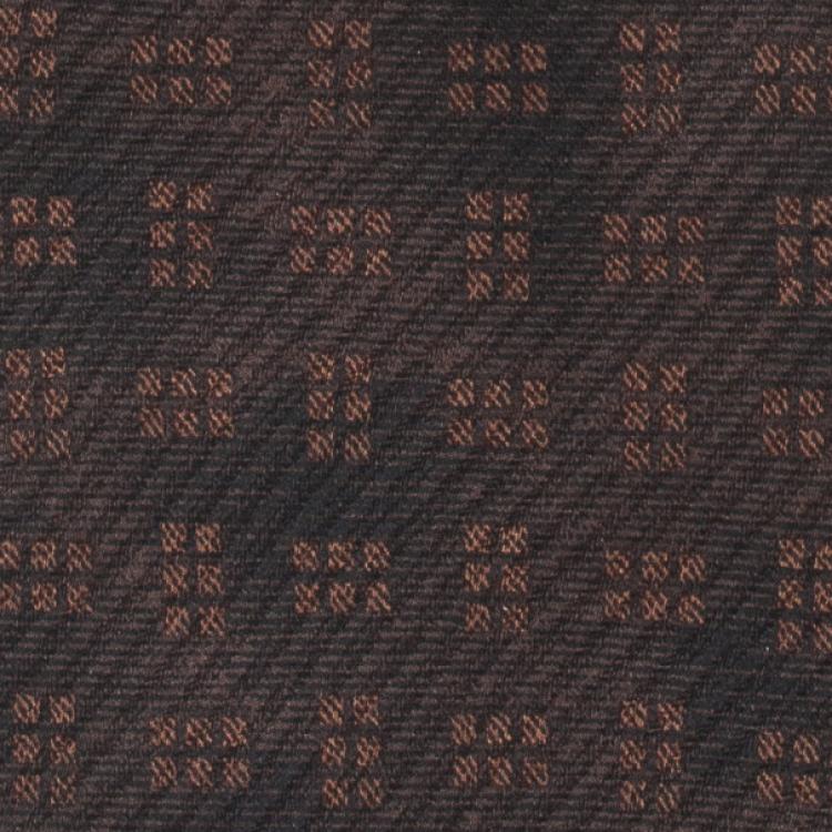 Pre Owned Valentino Brown Printed Silk Tie