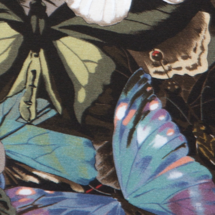 مملوكة مسبقًا Valentino Multicolor Butterfly Print Cotton T-Shirt M