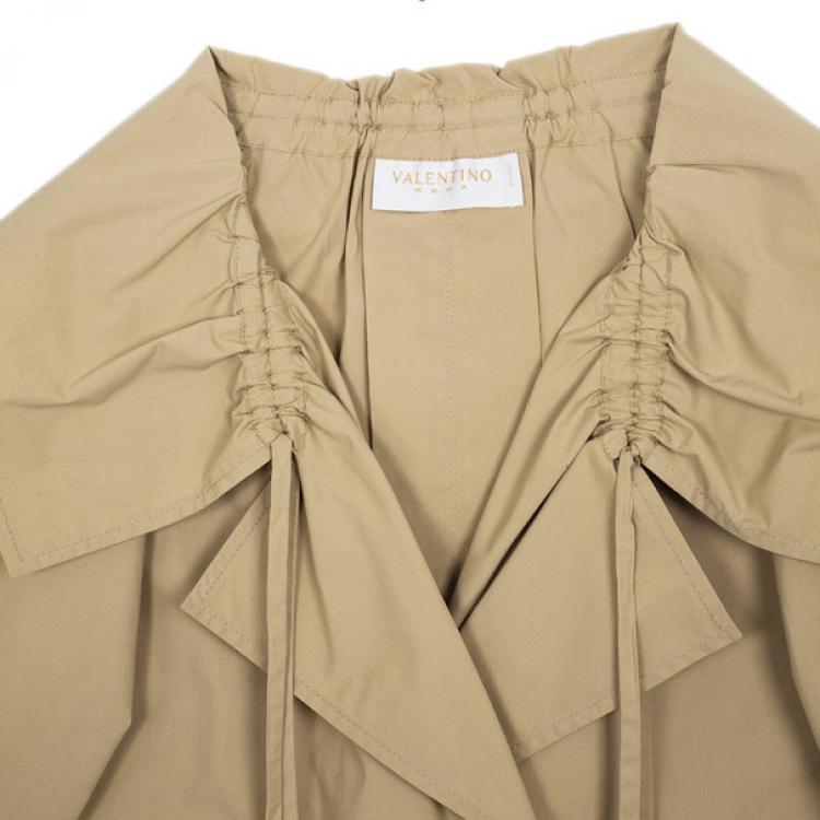 Pre Owned Valentino Cream Cotton Jacket M