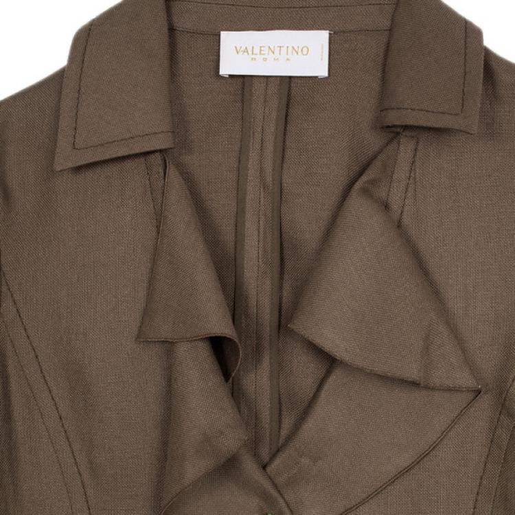 Pre Owned Valentino Front Ruffle Jacket L