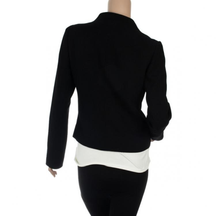 Pre Owned Valentino Front Embellished Jacket S