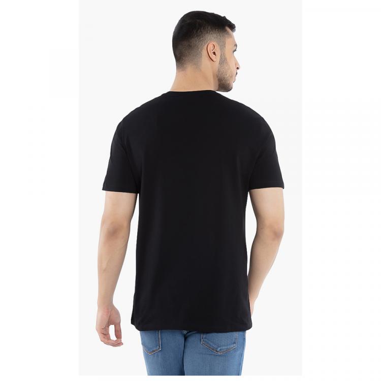 Pre Owned Versace Black Logo Graphic Print T-Shirt L